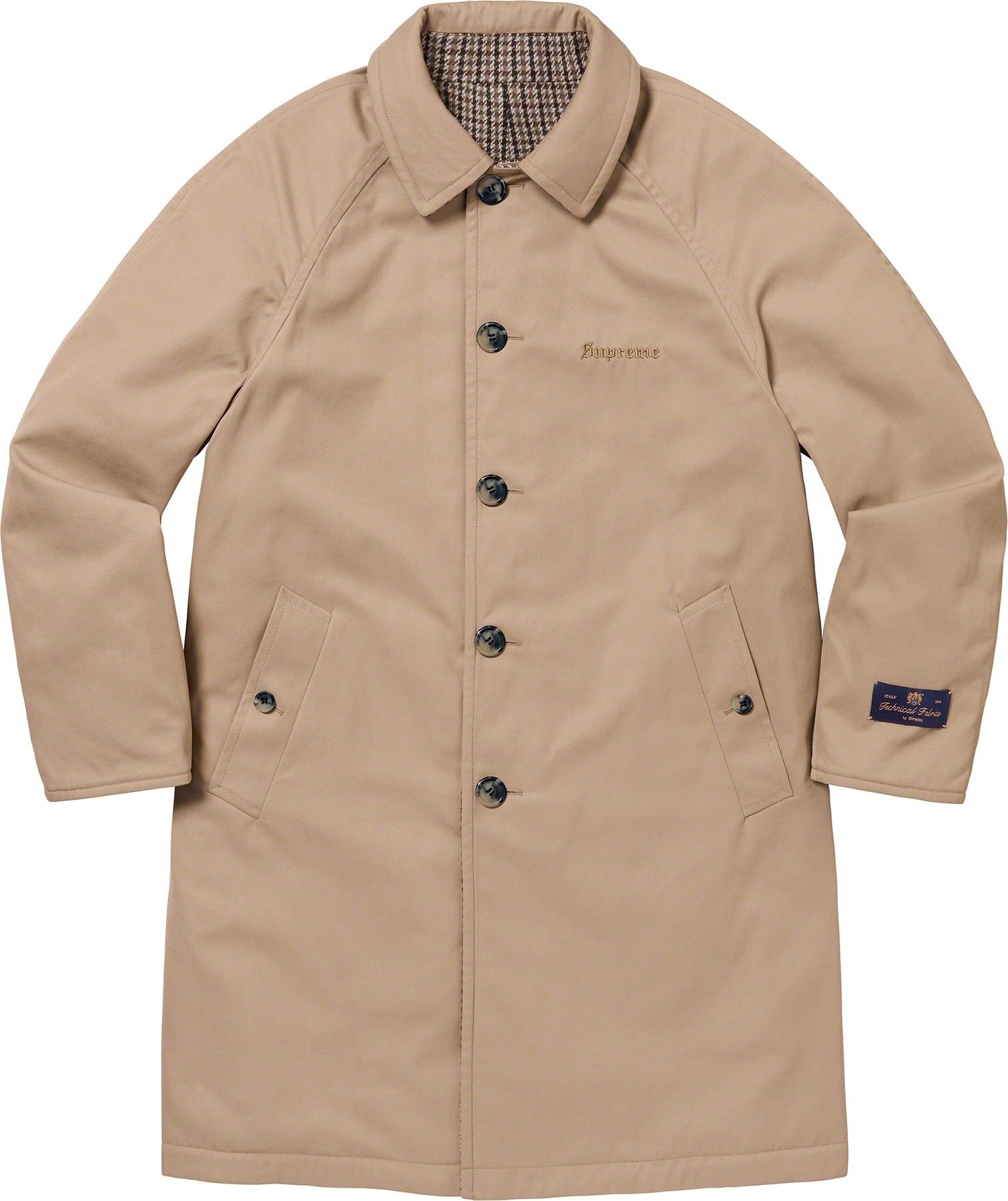 Reversible Houndstooth Overcoat view 21
